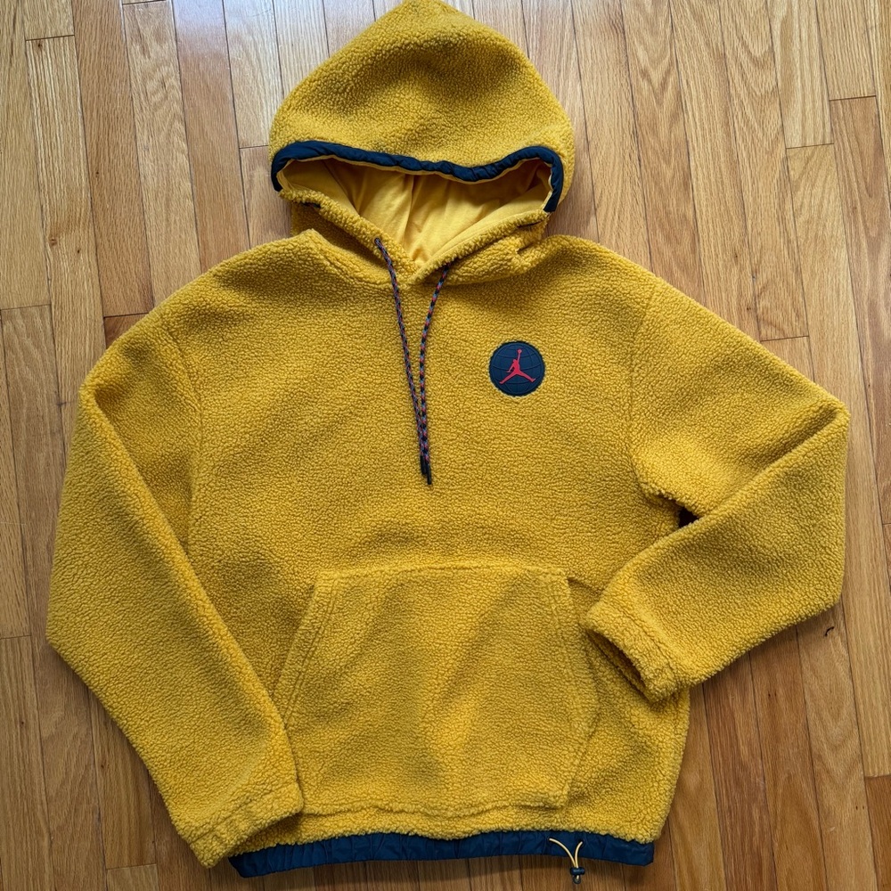 Men Medium - Nike Jordan Thick Fleece Oversized Jacket Hoodie (Heavyweight)